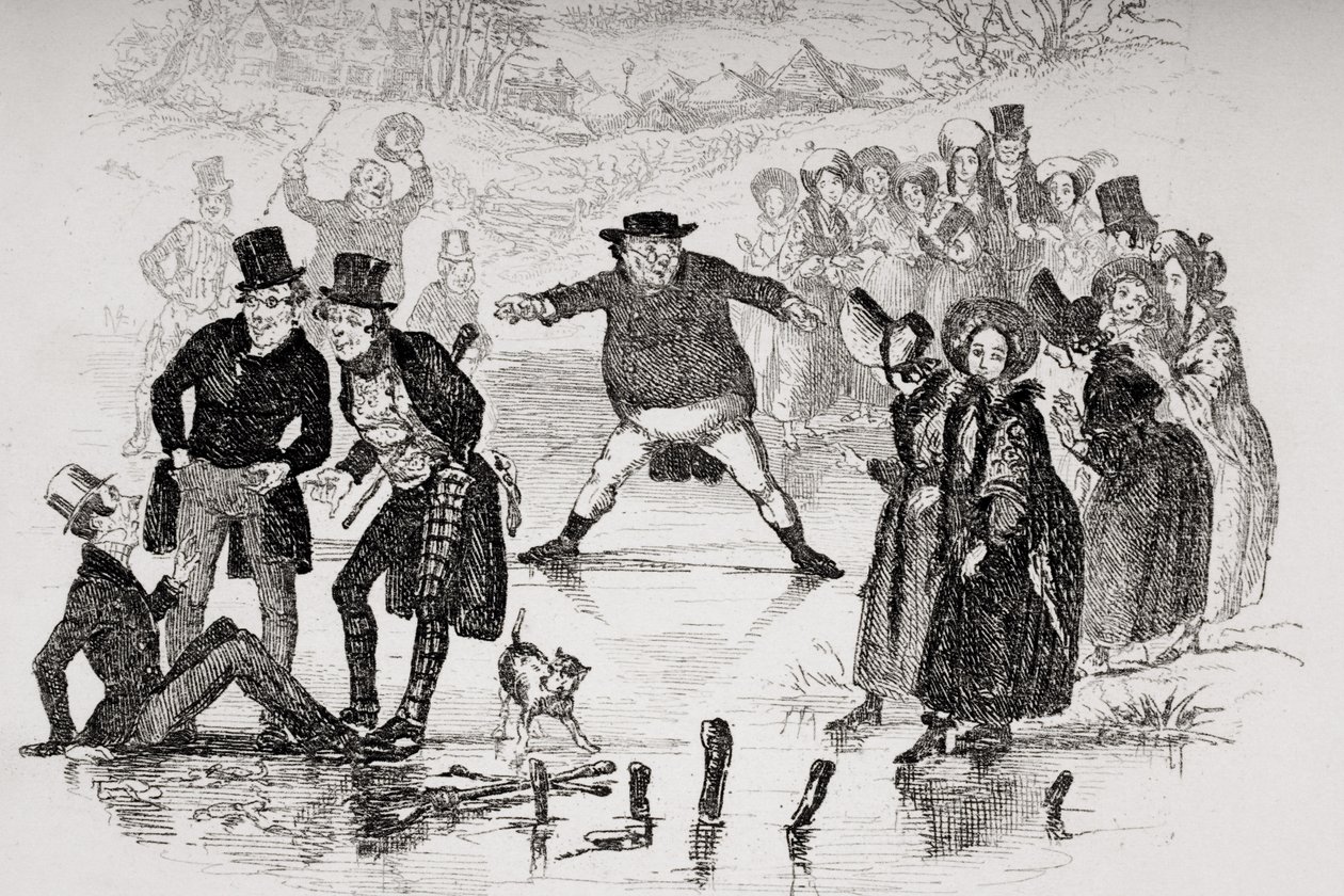 M. Pickwick glisse, illustration de 