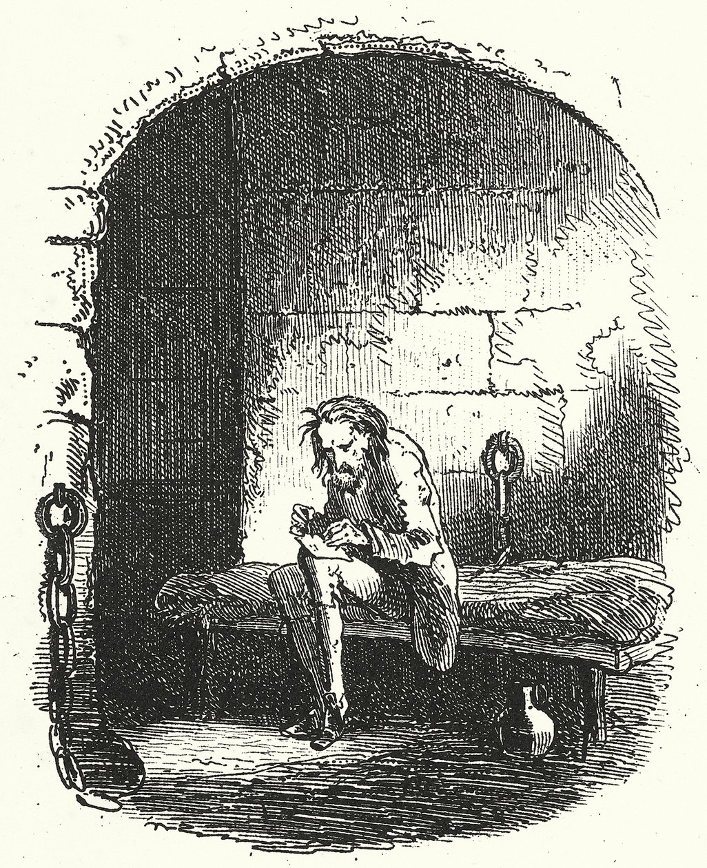 Le conte de deux villes (gravure) - Hablot Knight (1815-92) (after) Browne