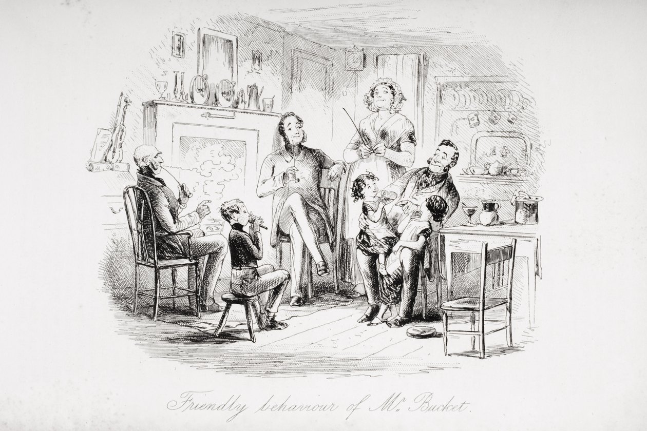 Comportement amical de M. Bucket, illustration de 