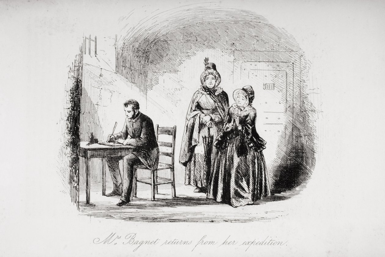 Mme Bagnet revient de son expédition, illustration de 