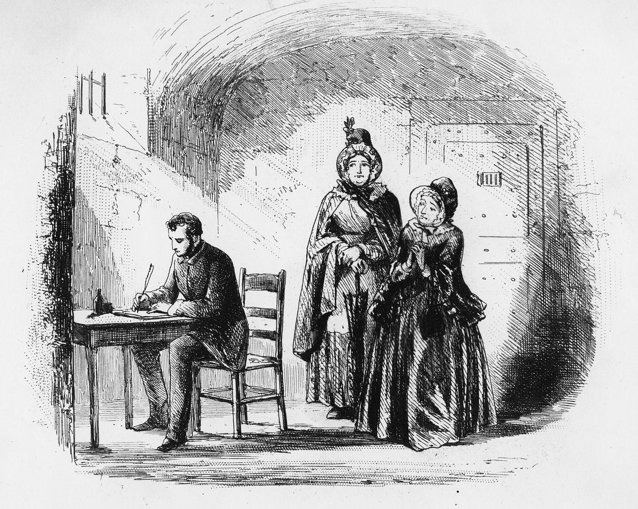 Mme Bagnet revient de son expédition, illustration de 