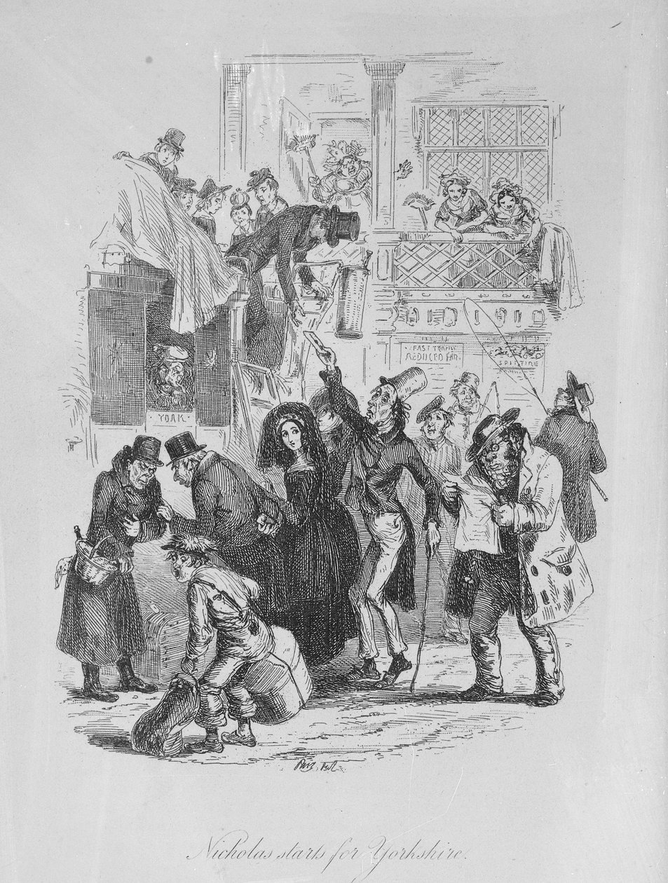 Nicholas part pour le Yorkshire, illustration de 