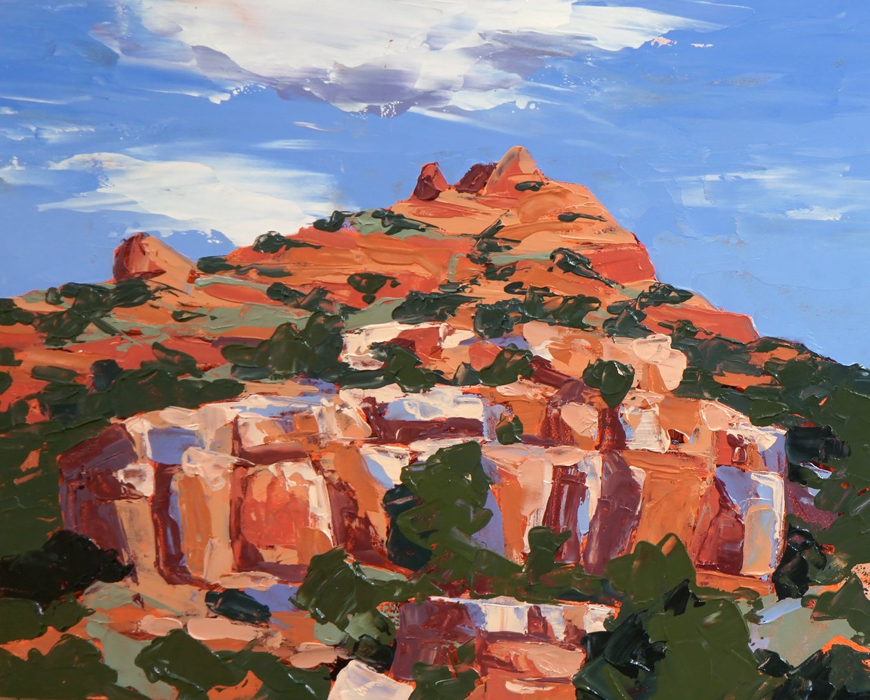 En couleur, Sedona, vers 2024 (huile sur masonite) - Hadley Rampton