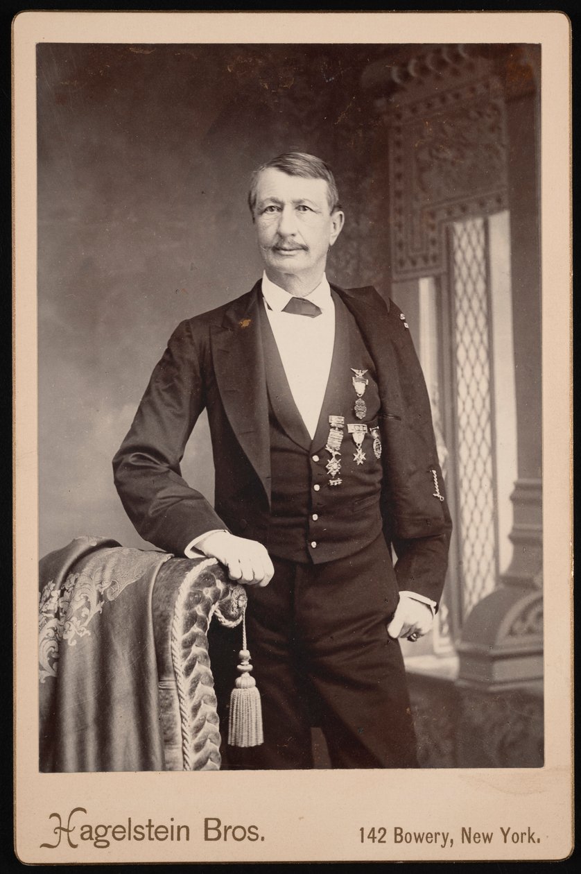 Portrait de J. Watts John Watts De Peyster 1821-1907, avant 1896 - Hagelstein Bros