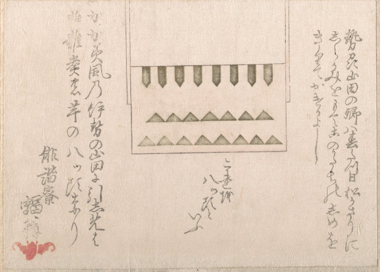 Une sorte de décoration religieuse en papier, 18e-19e siècle - Haikairyo Henpuku