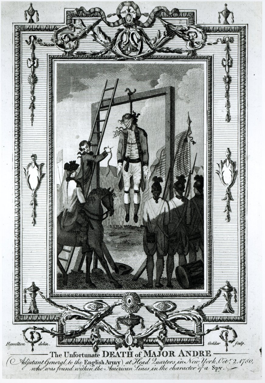 La mort malheureuse du Major André, Adjudant Général de l