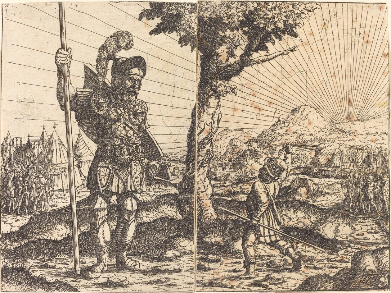 David et Goliath - Hanns Lautensack