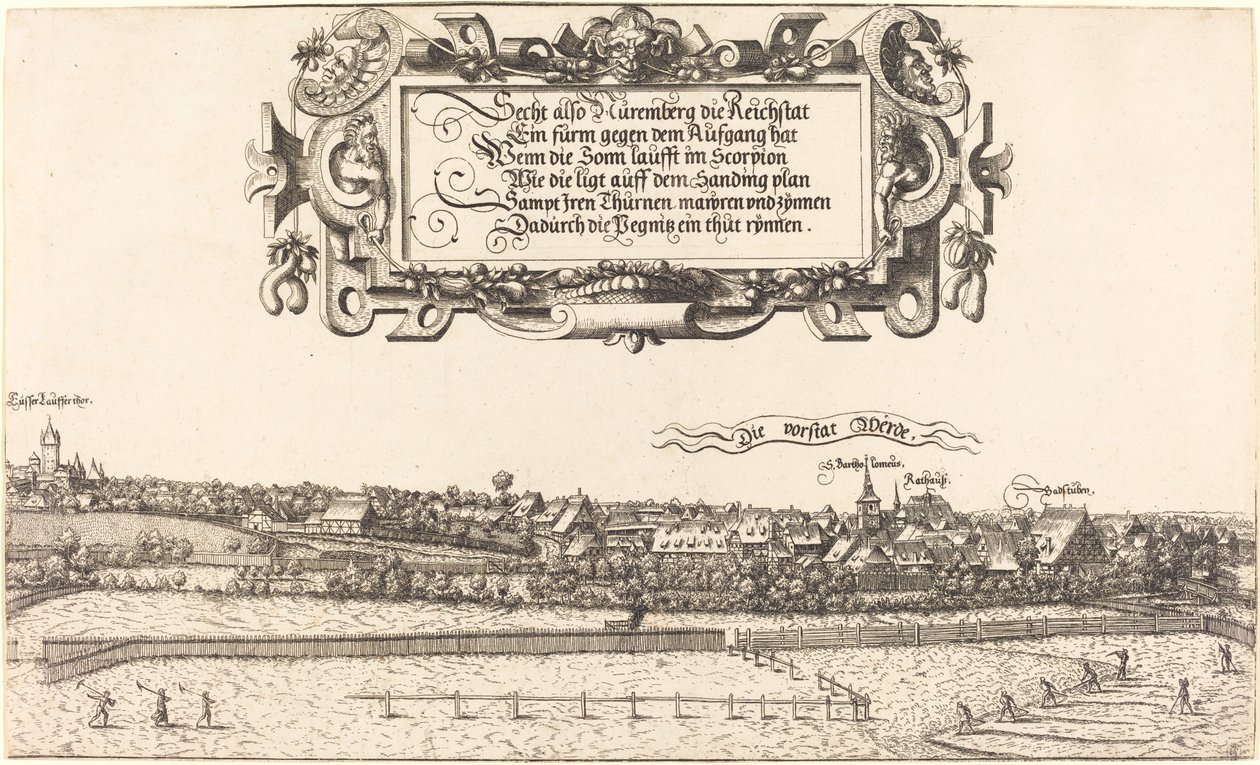 Vue de Nuremberg depuis l