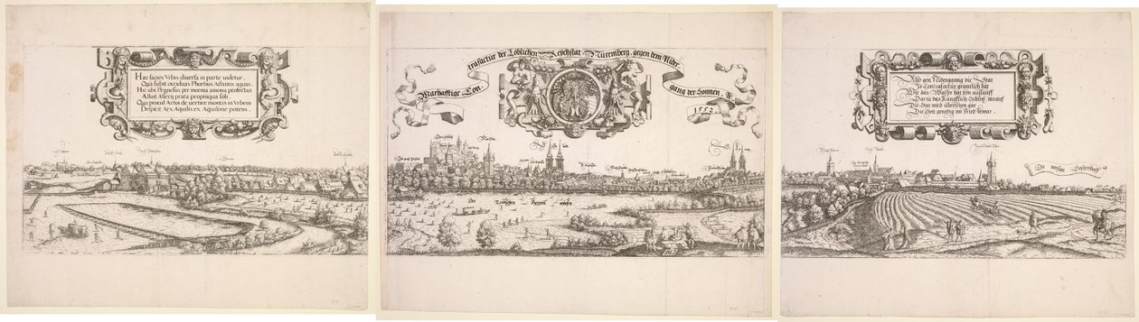 Vue panoramique de Nuremberg - Hanns Sebald Lautensack