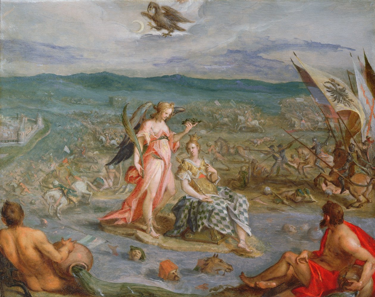 Allégorie des guerres turques : La bataille de Sissek 1593 - Hans von Aachen