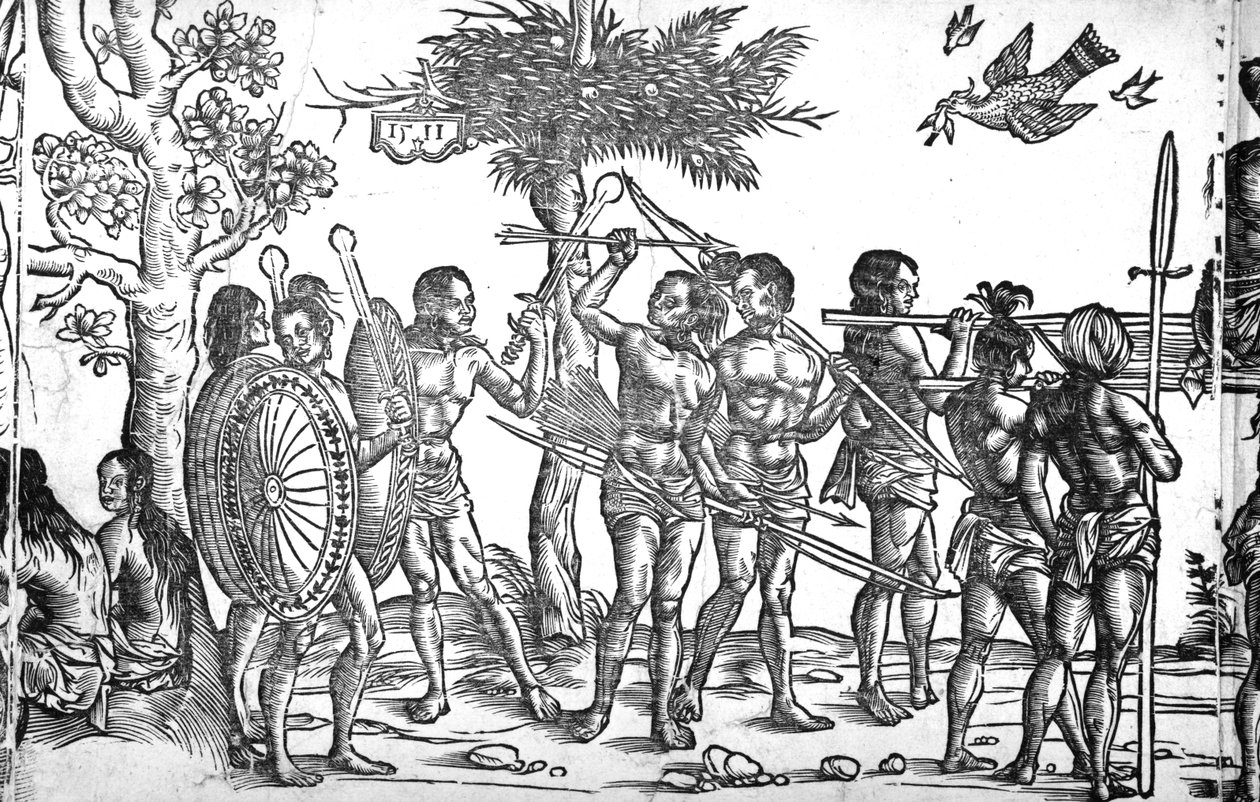 Der Kunig von Gutzin, gravure réalisée par George Glockendon, 1511 - Hans Burgkmair