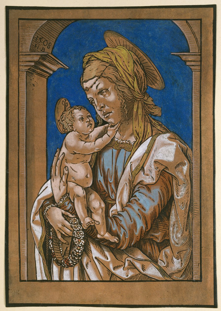 Madonna et enfant sous une arche, 1508 - Hans Burgkmair