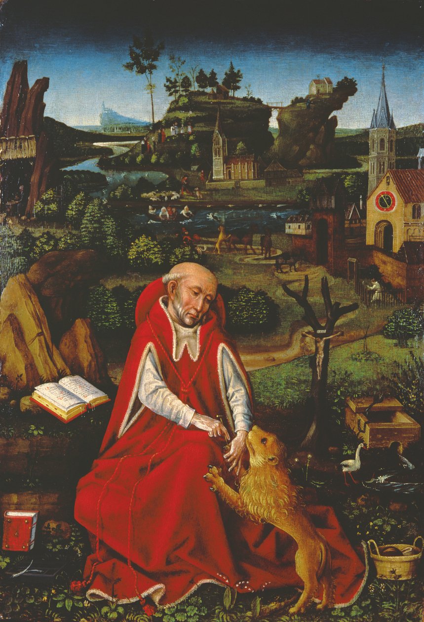 Saint Jérôme et le lion - Hans Leonard Schaufelein