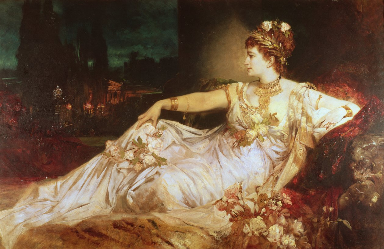 Charlotte Wolter en impératrice Messaline - Hans Makart