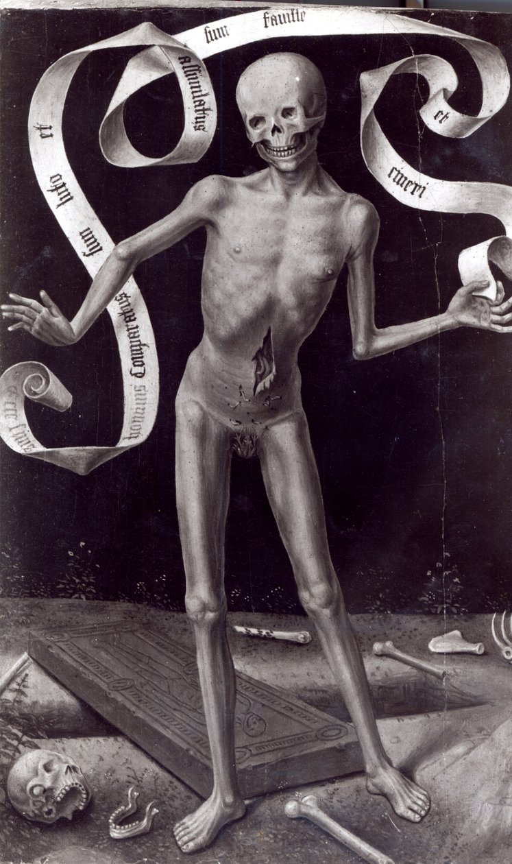 La Mort, panneau de gauche du Triptyque de la Vanité terrestre et du Salut divin - Hans Memling