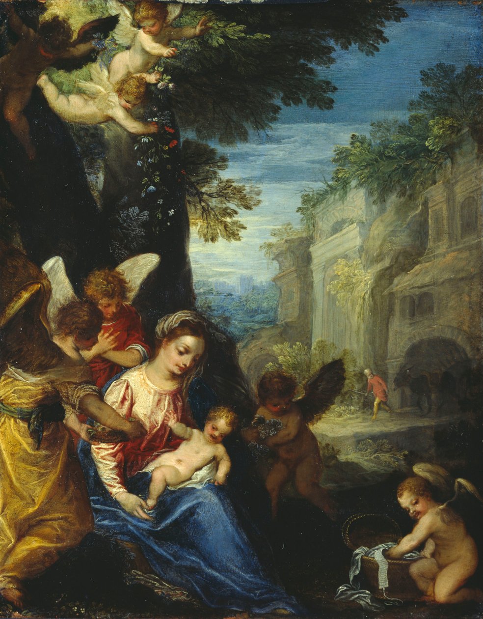 Le Repos pendant la fuite en Égypte - Hans Rottenhammer
