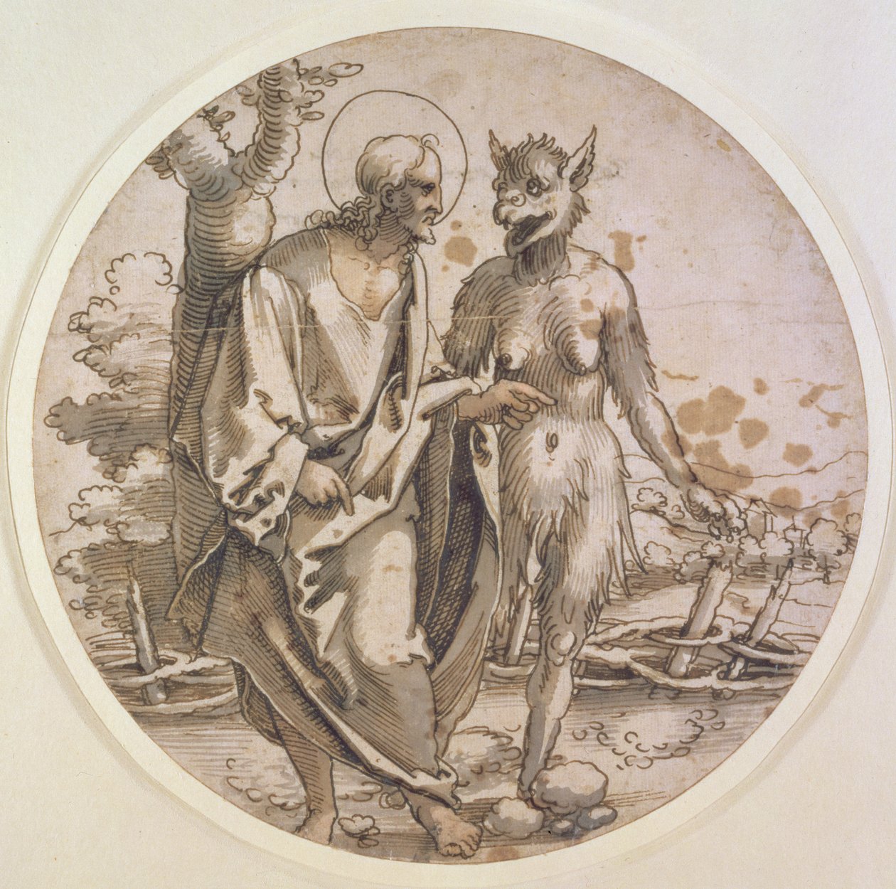 La Tentation du Christ - Hans Sebald Beham