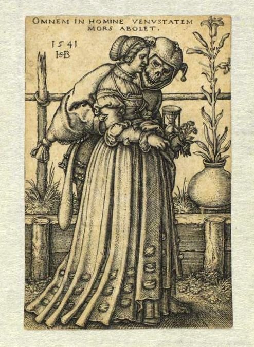 Femme accompagnée par la Mort - Hans Sebald Beham