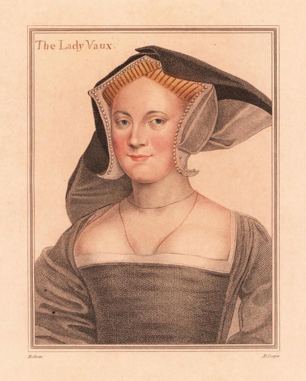 Elizabeth Cheney, Lady Vaux, 1812 - Hans (after) Holbein the Younger