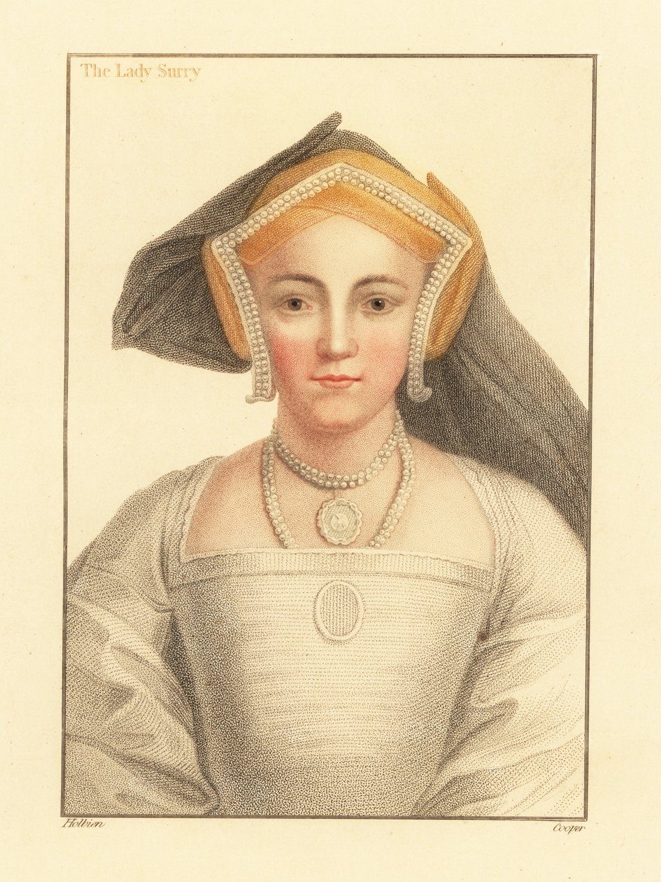 Frances Howard, comtesse de Surrey, 1812 (gravure) - Hans (after) Holbein the Younger