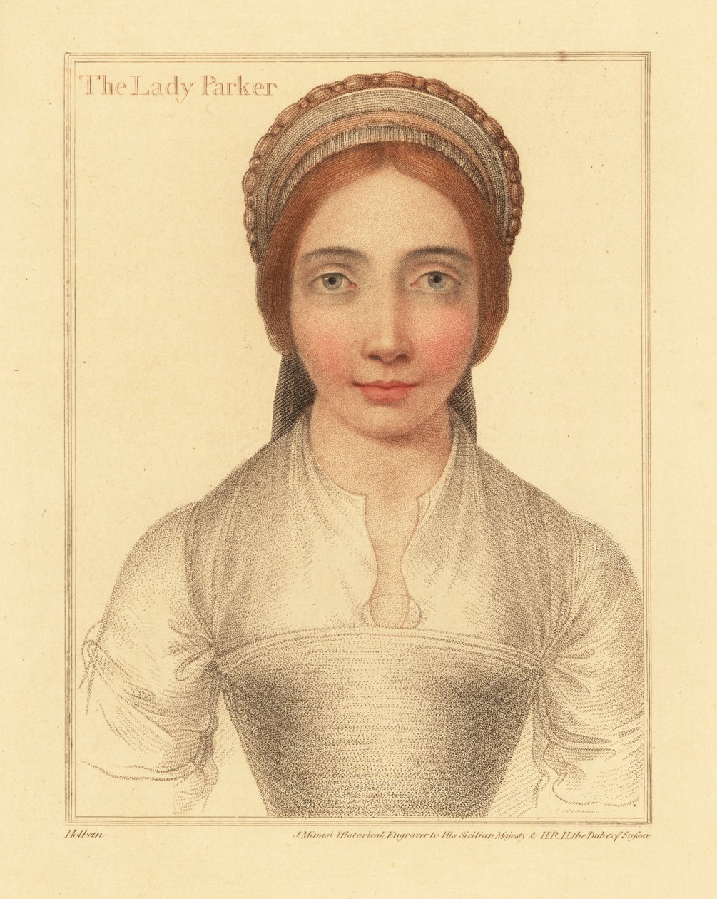 Lady Parker, épouse de Sir Henry Parker - Hans (after) Holbein the Younger