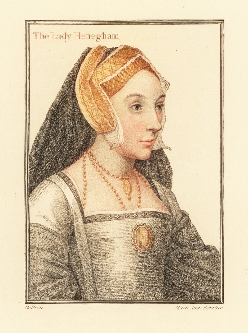 Mary Shelton, Lady Heveningham (1812) (gravure) - Hans (after) Holbein the Younger