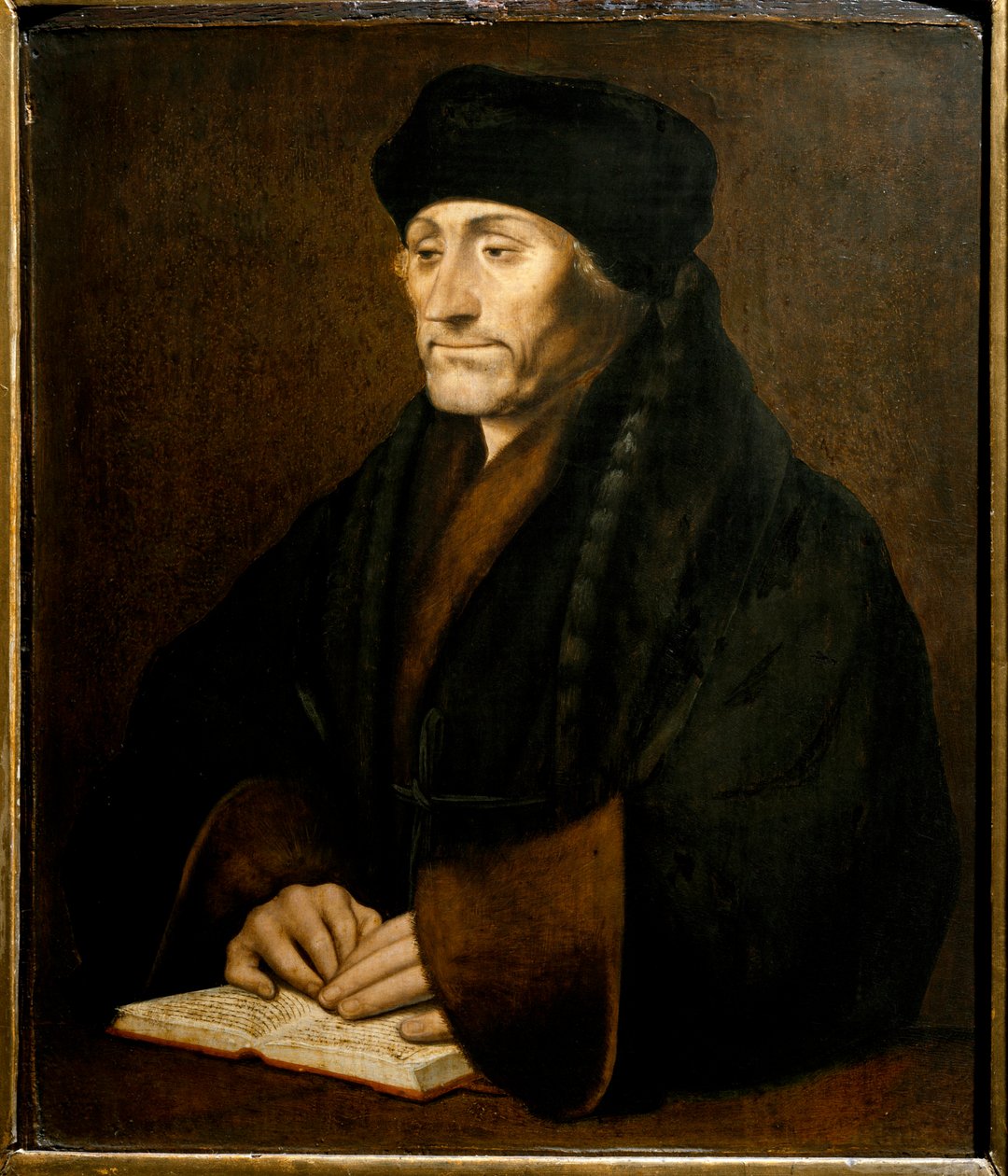 Portrait de Didier Érasme (Érasme de Rotterdam) (1469-1536), humaniste néerlandais - Hans (after) Holbein the Younger