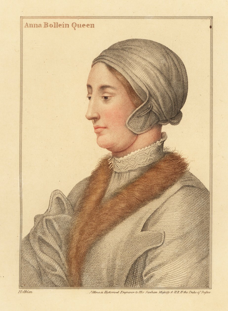 Reine Anne Boleyn, deuxième épouse du roi Henri VIII - Hans (after) Holbein the Younger