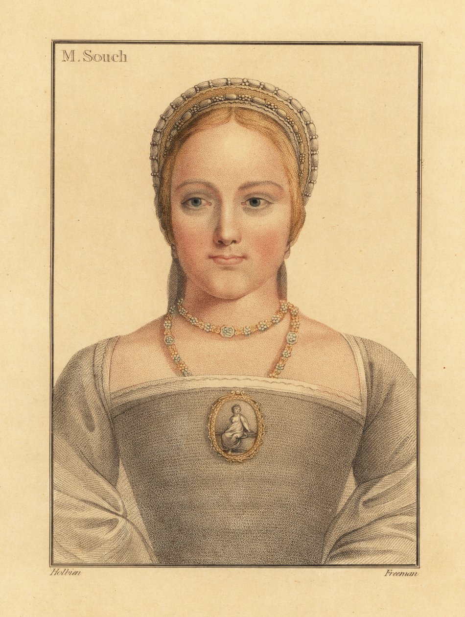 Mary Zouch, dame d'honneur de Jane Seymour, 1812 (gravure)