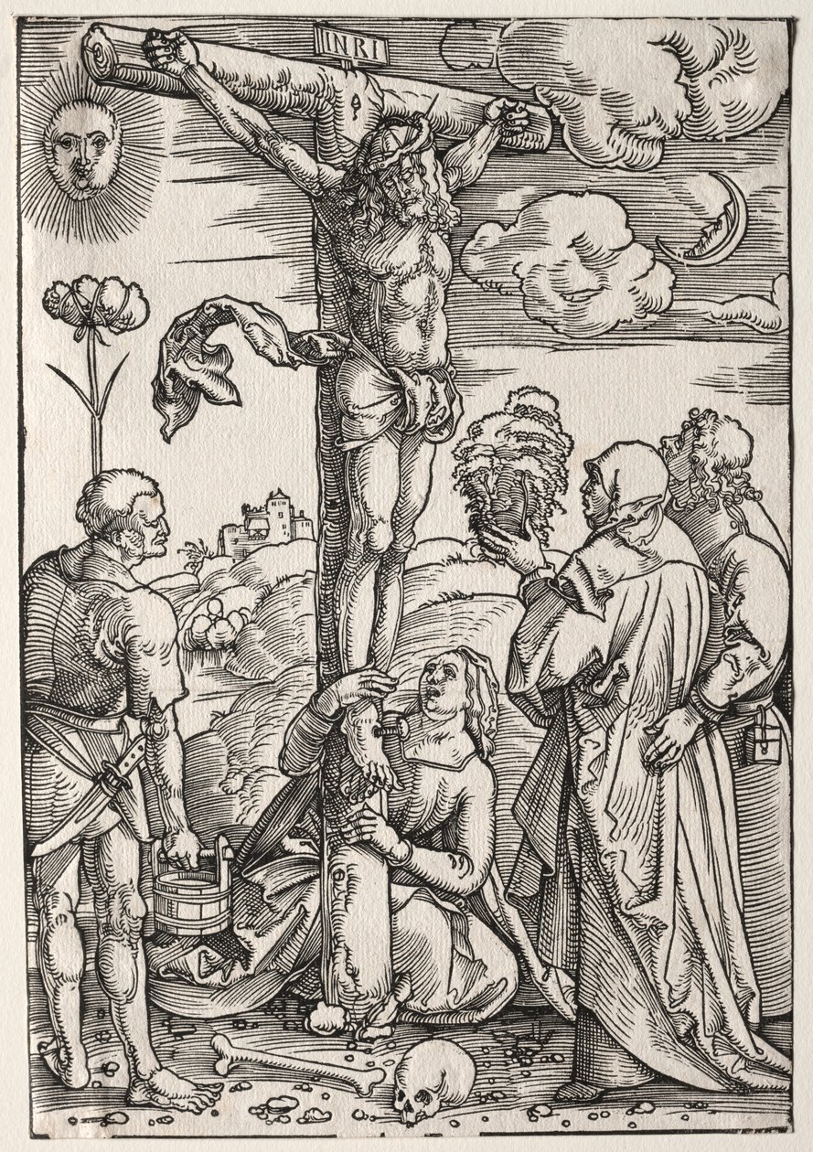 Christ en croix avec Marie, Saint Jean, Marie-Madeleine et Saint Étienne - Hans Baldung