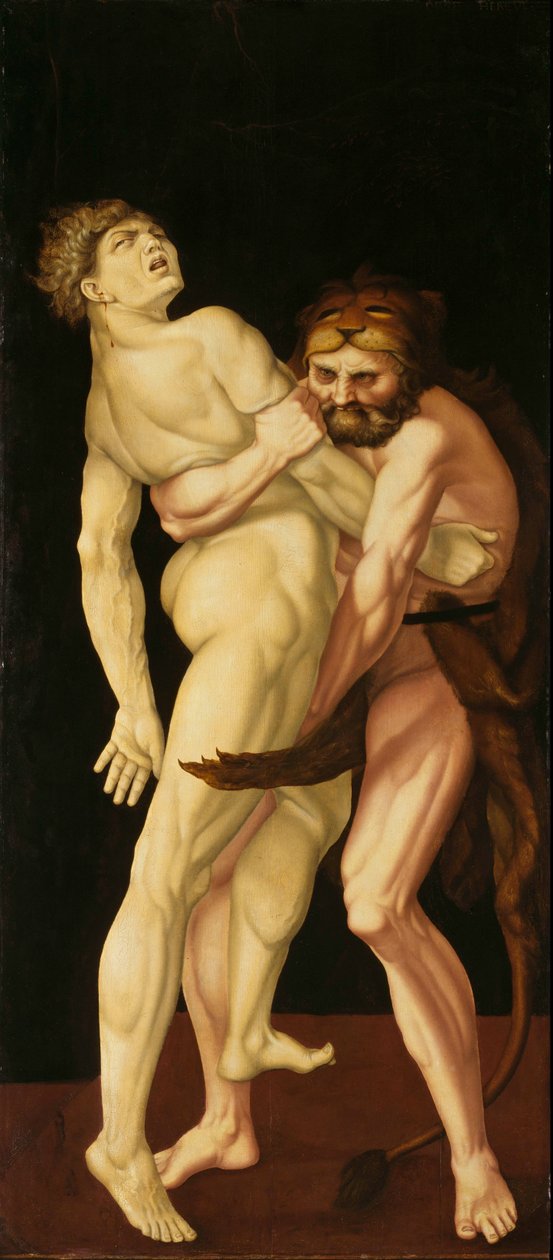 Hercule et Antée - Hans Baldung Grien