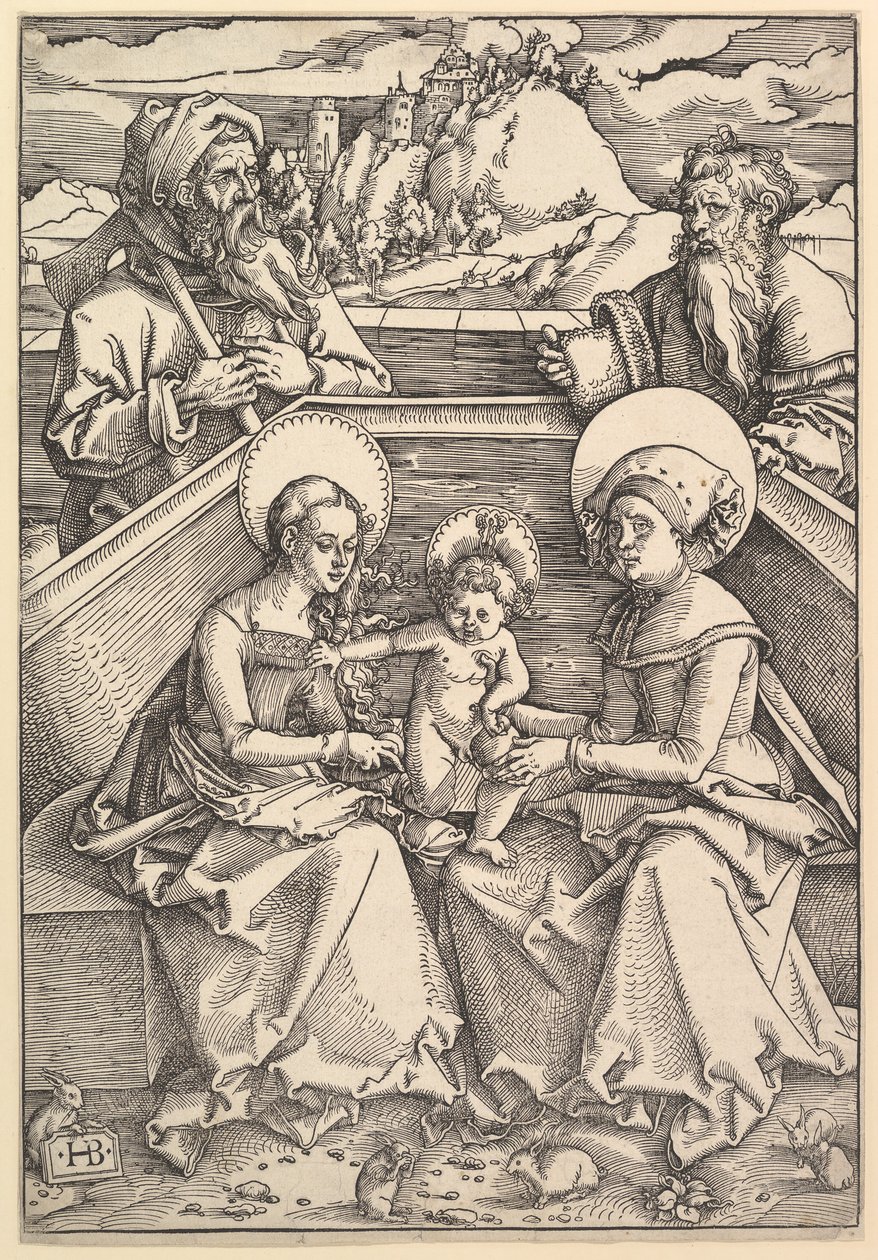 La Sainte Famille avec Sainte Anne et Saint Joachim - Hans Baldung