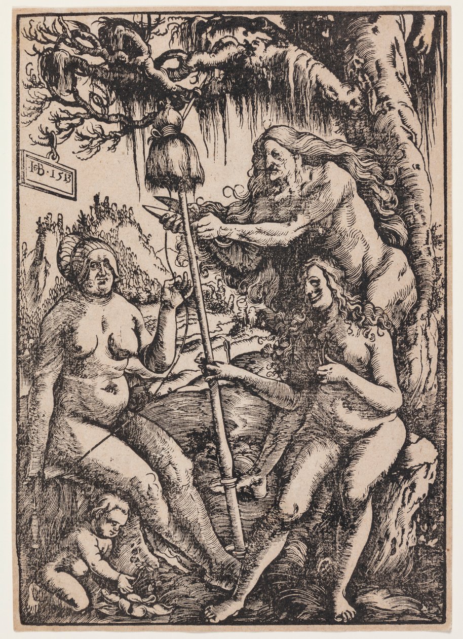 Les trois Parques Lachésis, Atropos et Clotho - Hans Baldung Grien