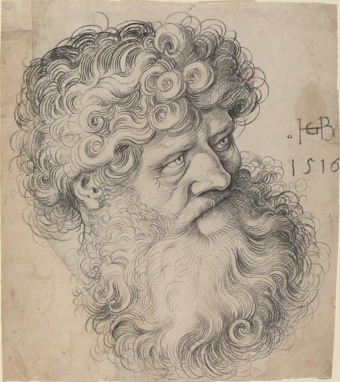 Tête de Saint Jean-Baptiste - Hans Baldung Grien