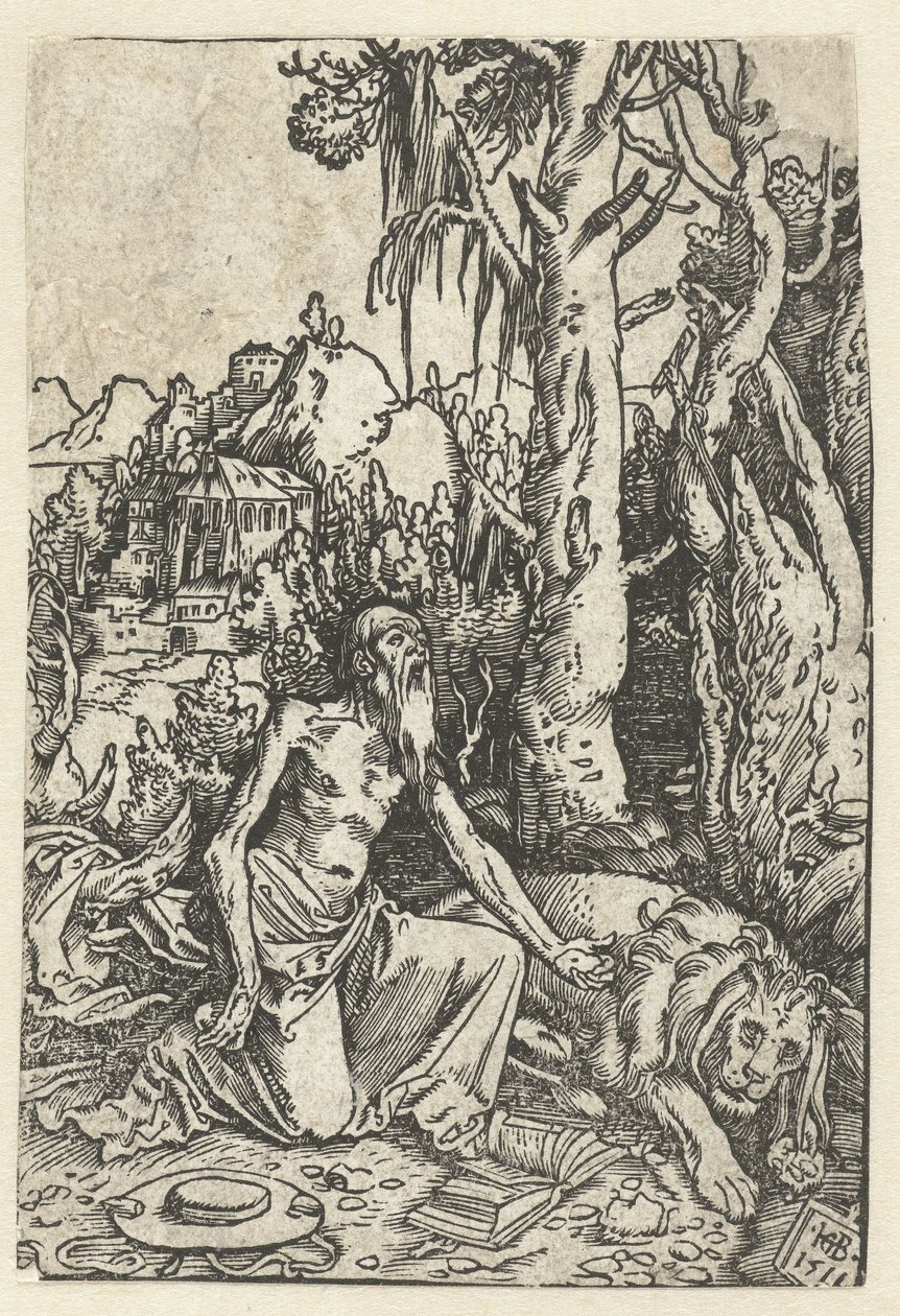 Saint Jérôme en pénitent dans le désert - Hans Baldung Grien