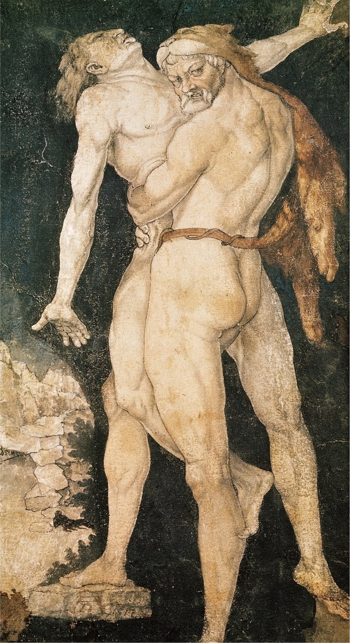 Héraclès et Antée - Hans Baldung Grien