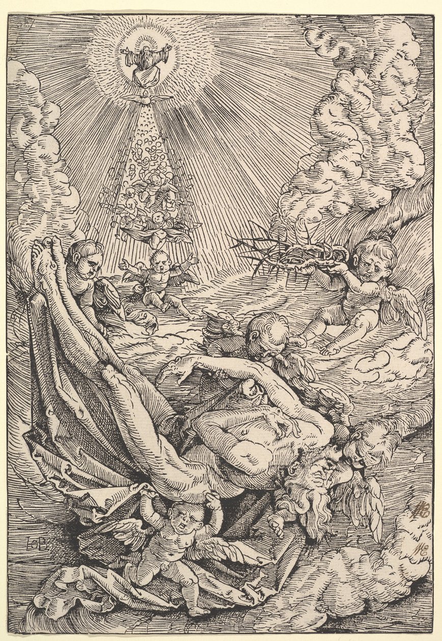 Le corps du Christ porté par des anges vers le ciel, 1516 - Hans Baldung Grien