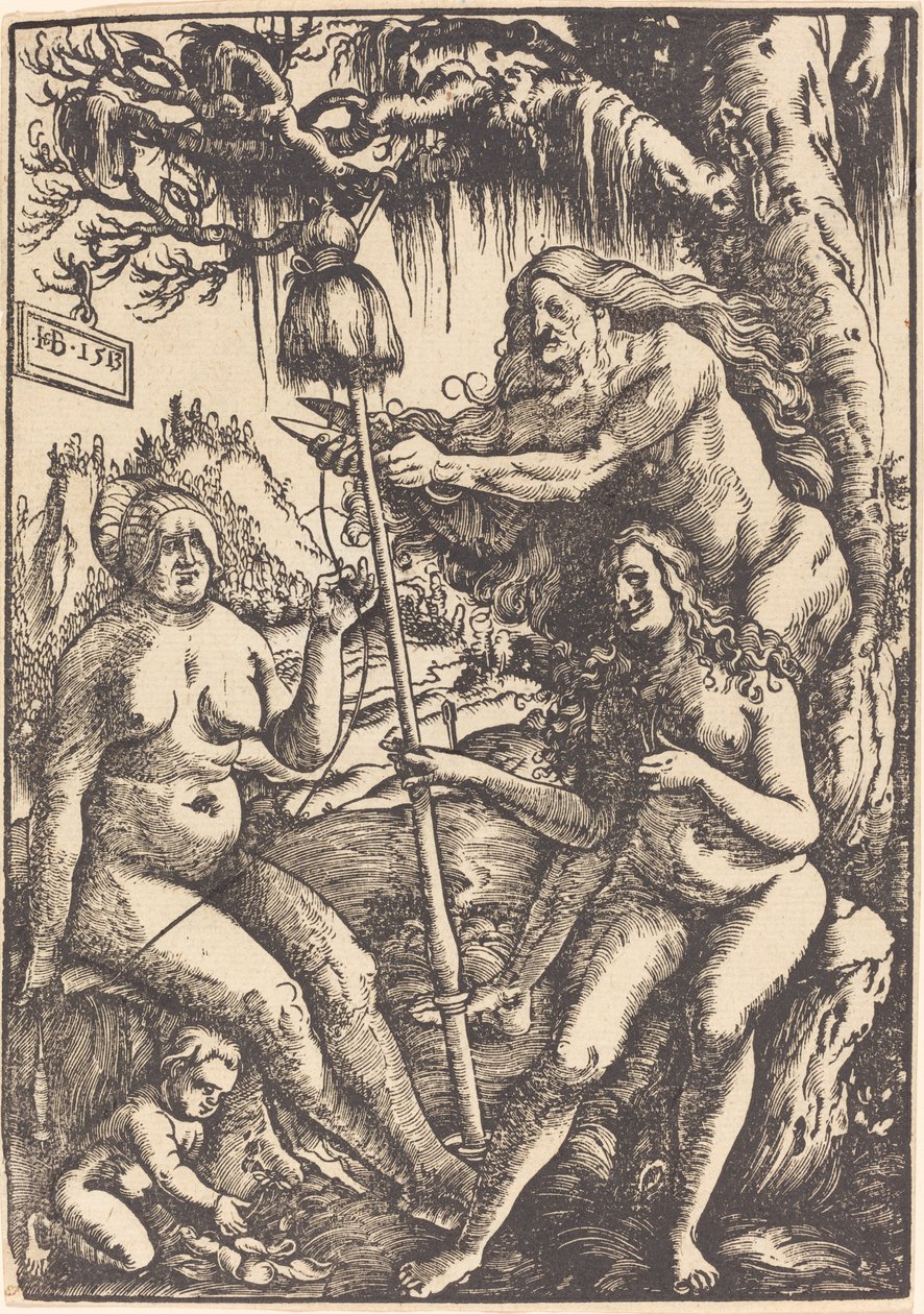 Les Trois Parques : Lachésis, Atropos et Clotho - Hans Baldung Grien