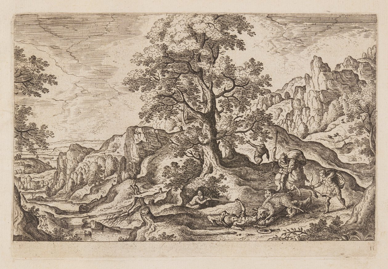 Planche 11, tirée de Paysages avec scènes de l