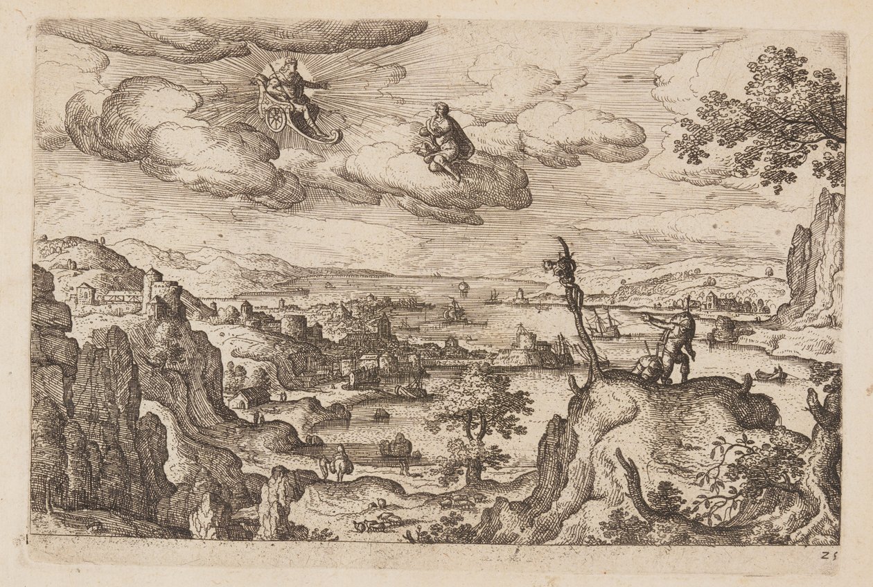 Planche 25, tirée de Paysages avec scènes de l