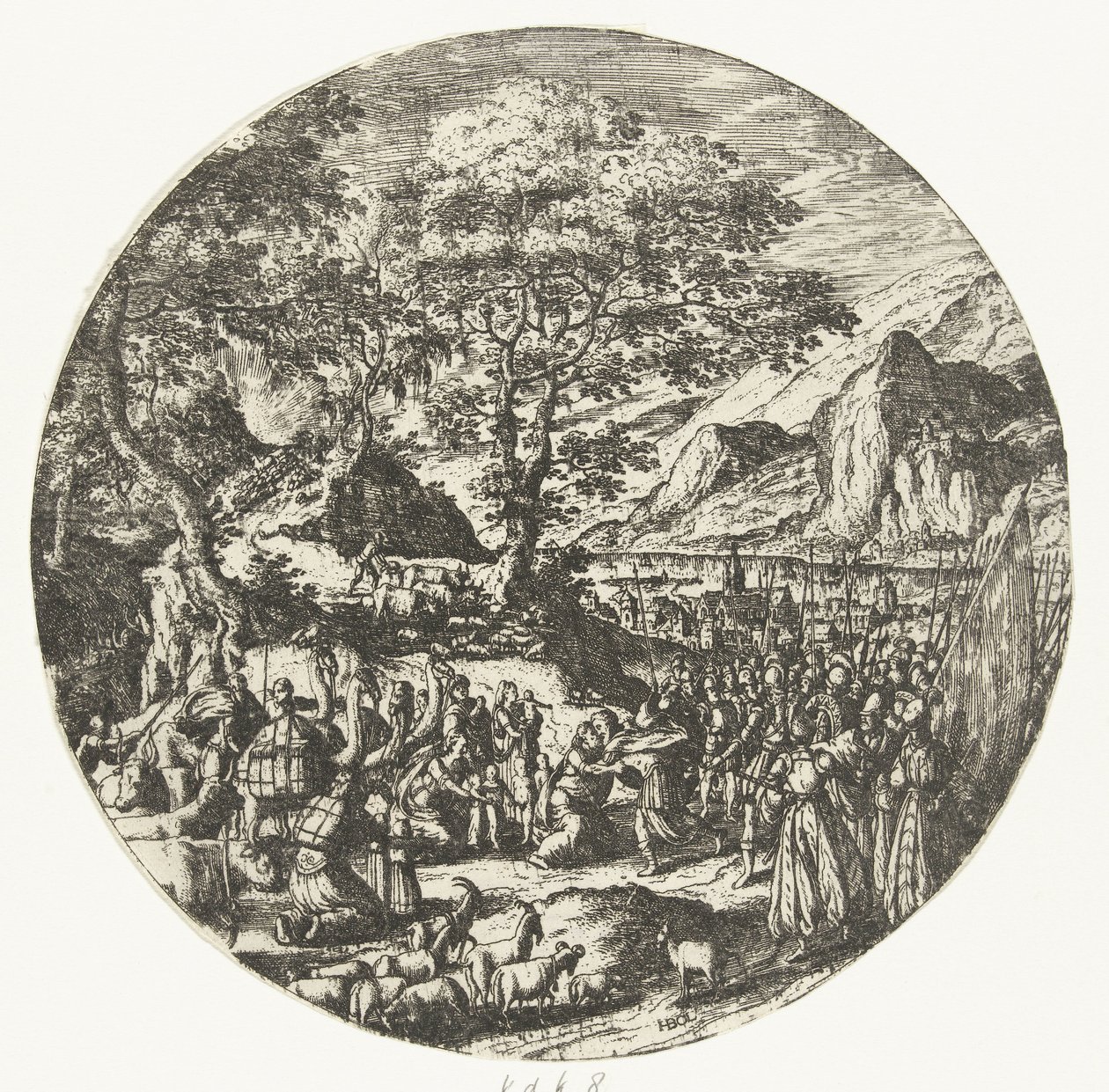 Réconciliation entre Ésaü et Jacob - Hans Bol