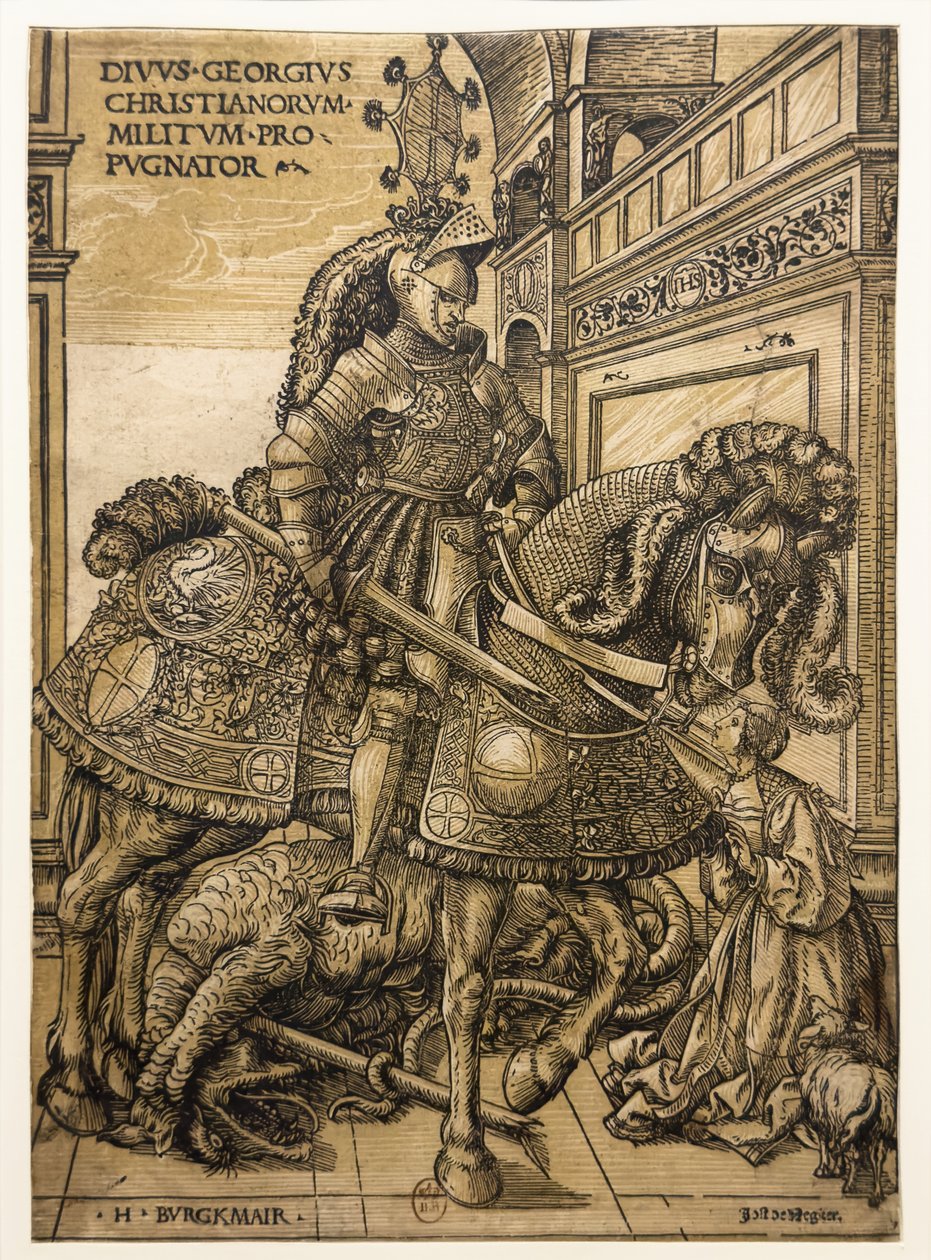 Saint Georges et le Dragon - Hans Burgkmair