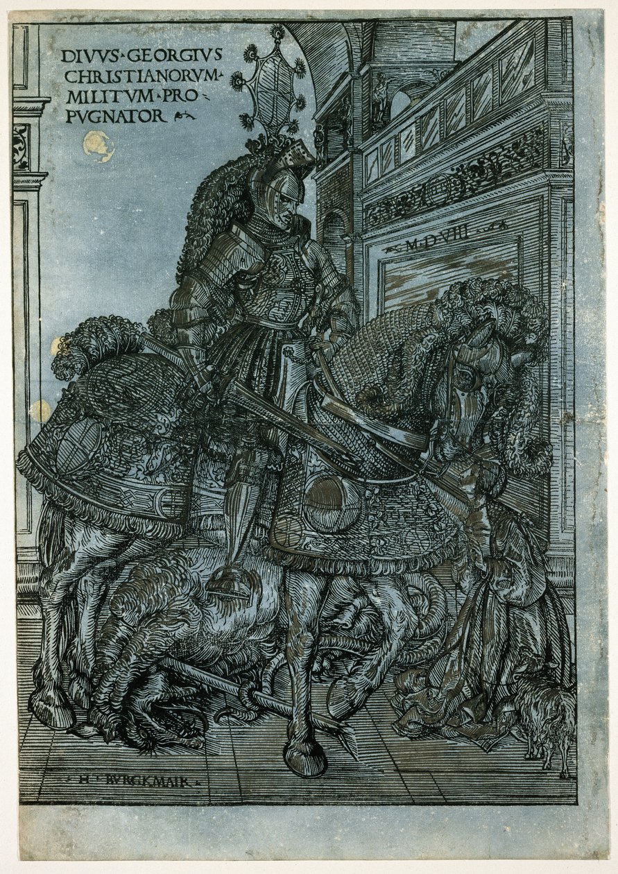 Saint Georges à cheval, 1508 - Hans Burgkmair