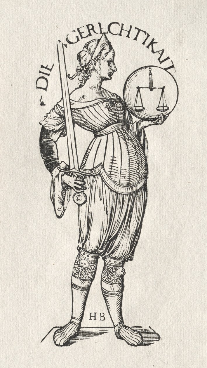 Les Sept Vertus : Justice - Hans Burgkmair