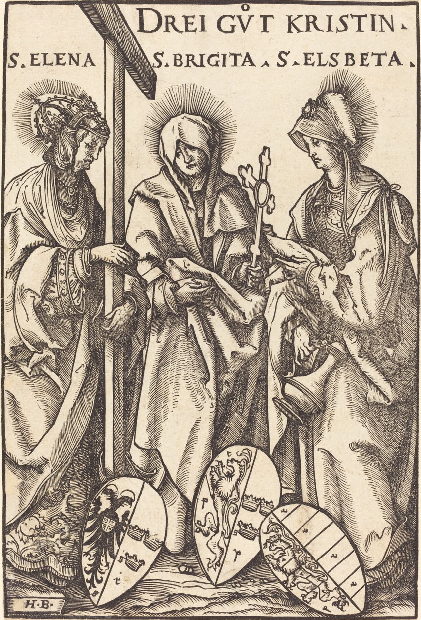 Sainte Hélène, Sainte Brigitte et Sainte Élisabeth - Hans Burgkmair I