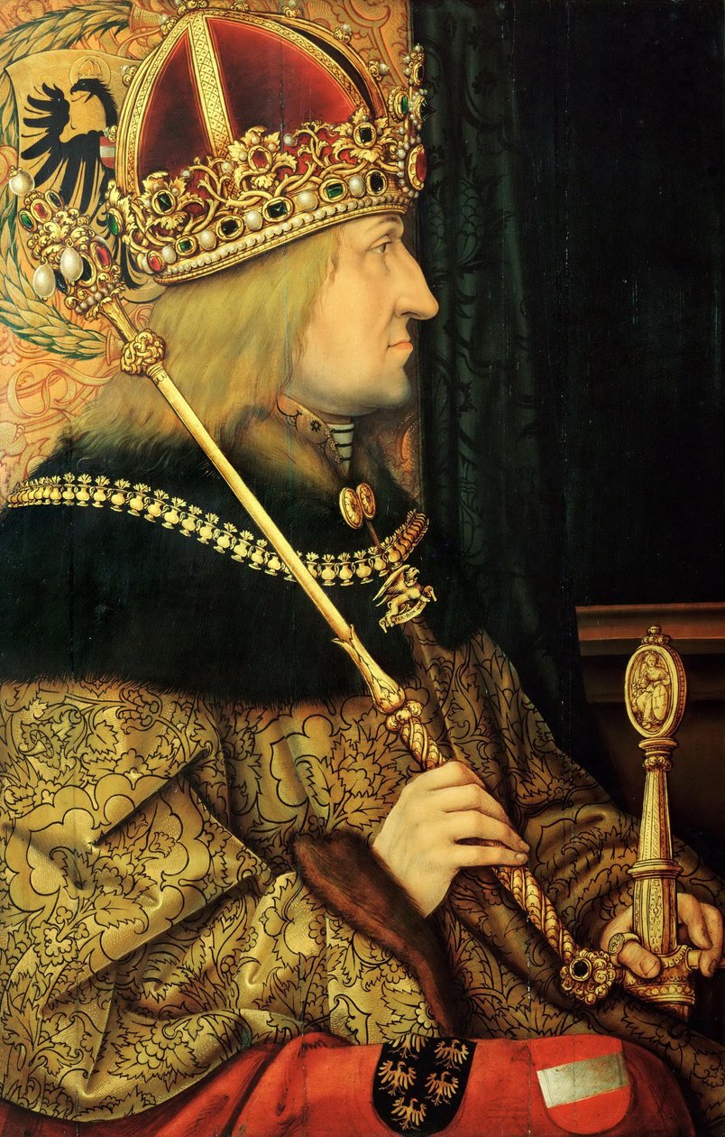 Portrait de Frédéric III 1415-1493, Saint-Empereur romain, fin du 15ème siècle - Hans Burgkmair the Elder