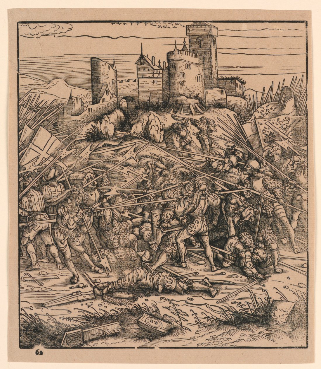 La Bataille de Nauders, de "Der Weisskunig" - Hans Burgkmair the Elder