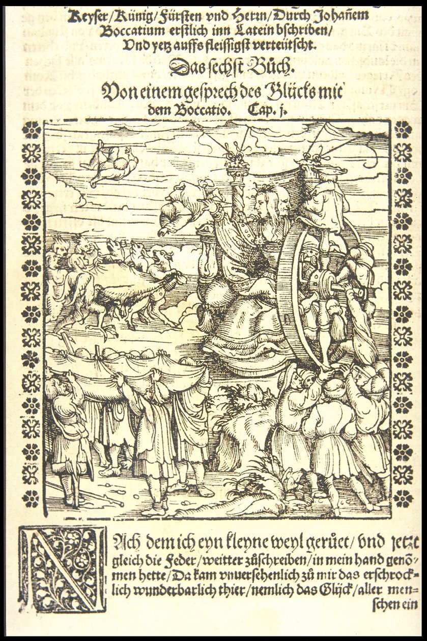 La Roue de la Fortune, vers 1545 - Hans Burgkmair the Elder