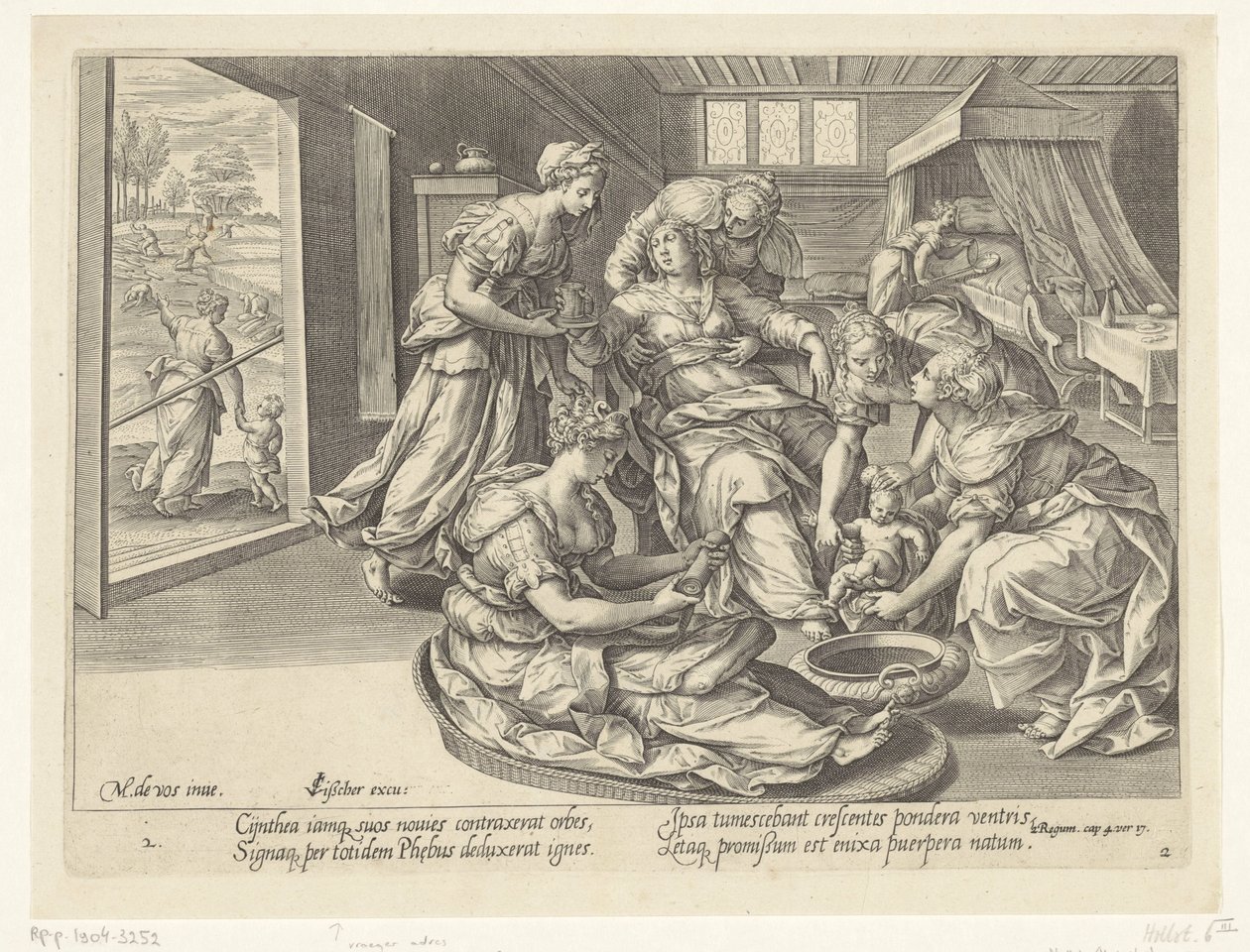 Naissance du fils de la femme sunamite - Hans Collaert (I)