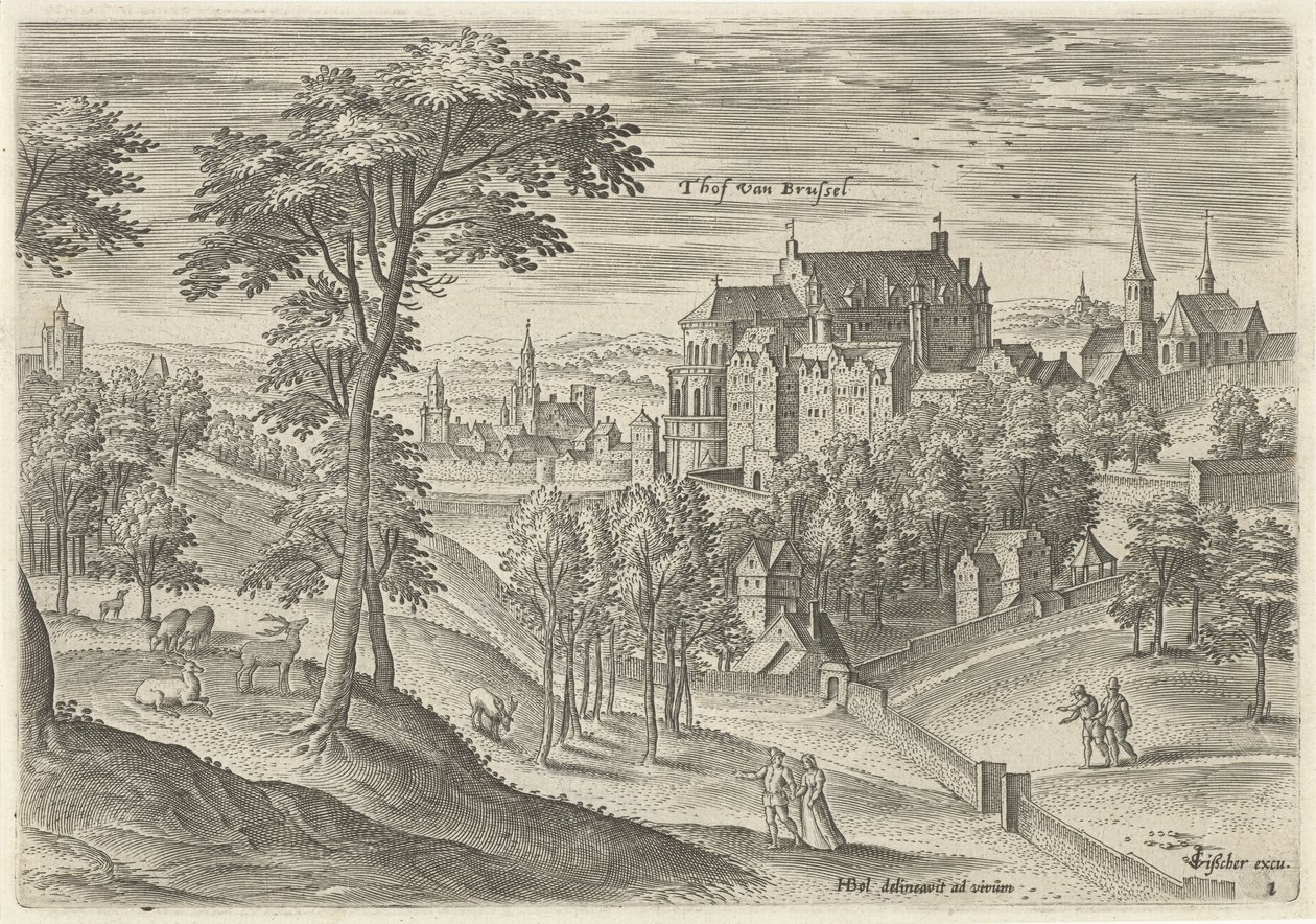 Vue de la Cour de Bruxelles - Hans Collaert (I)